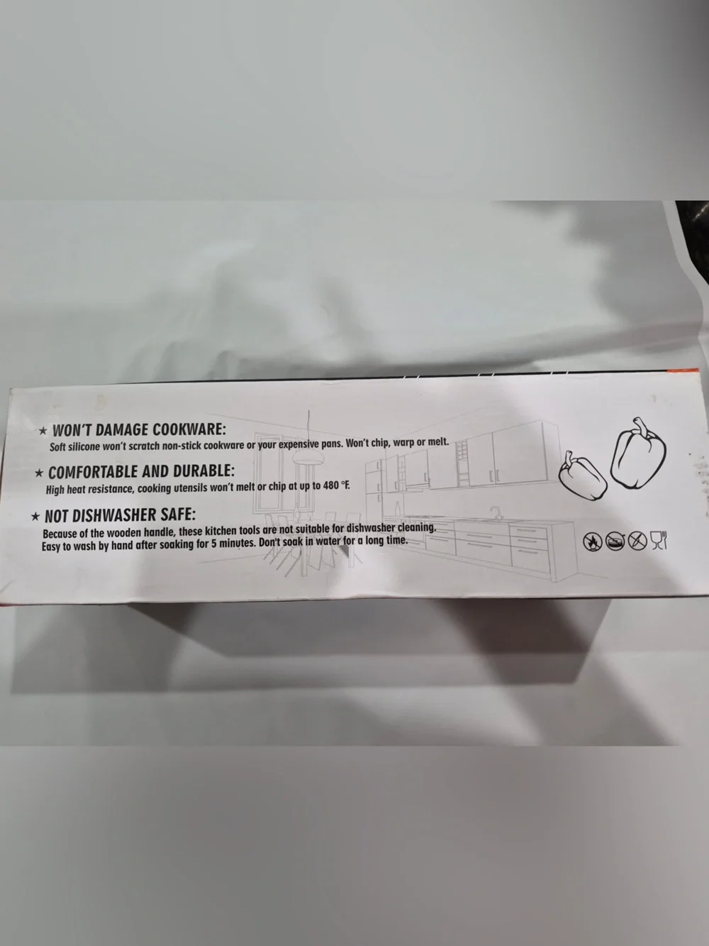Kitchen Utensil Set in White and Black Packaging